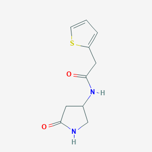 molecular formula C10H12N2O2S B6503722 N-(5-oxopyrrolidin-3-yl)-2-(thiophen-2-yl)acetamide CAS No. 1396794-16-3