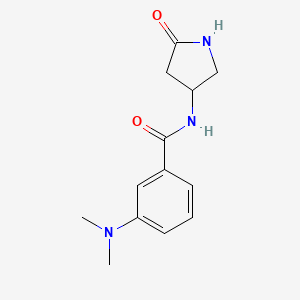molecular formula C13H17N3O2 B6503735 3-(dimethylamino)-N-(5-oxopyrrolidin-3-yl)benzamide CAS No. 1351645-98-1