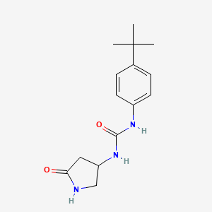 molecular formula C15H21N3O2 B6503736 1-(4-tert-butylphenyl)-3-(5-oxopyrrolidin-3-yl)urea CAS No. 1351619-03-8