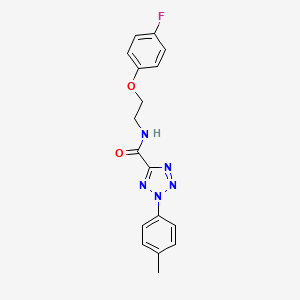 molecular formula C17H16FN5O2 B6504151 N-[2-(4-fluorophenoxy)ethyl]-2-(4-methylphenyl)-2H-1,2,3,4-tetrazole-5-carboxamide CAS No. 1396784-13-6