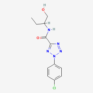 molecular formula C12H14ClN5O2 B6504174 2-(4-chlorophenyl)-N-(1-hydroxybutan-2-yl)-2H-1,2,3,4-tetrazole-5-carboxamide CAS No. 1396798-41-6