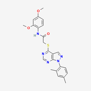 molecular formula C23H23N5O3S B6504240 N-(2,4-dimethoxyphenyl)-2-{[1-(2,4-dimethylphenyl)-1H-pyrazolo[3,4-d]pyrimidin-4-yl]sulfanyl}acetamide CAS No. 893926-56-2