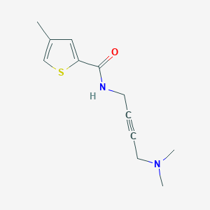 molecular formula C12H16N2OS B6504365 N-[4-(dimethylamino)but-2-yn-1-yl]-4-methylthiophene-2-carboxamide CAS No. 1396799-23-7