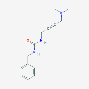 molecular formula C14H19N3O B6504377 1-benzyl-3-[4-(dimethylamino)but-2-yn-1-yl]urea CAS No. 1396676-80-4