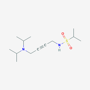 molecular formula C13H26N2O2S B6504402 N-(4-(diisopropylamino)but-2-yn-1-yl)propane-2-sulfonamide CAS No. 1396801-39-0