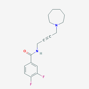 molecular formula C17H20F2N2O B6504425 N-[4-(azepan-1-yl)but-2-yn-1-yl]-3,4-difluorobenzamide CAS No. 1396856-71-5