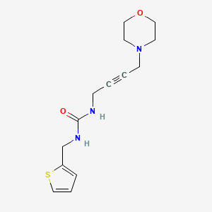 molecular formula C14H19N3O2S B6504436 1-[4-(morpholin-4-yl)but-2-yn-1-yl]-3-[(thiophen-2-yl)methyl]urea CAS No. 1396784-20-5