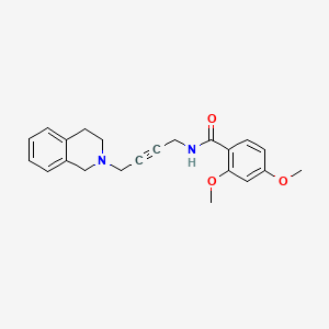 molecular formula C22H24N2O3 B6504451 2,4-dimethoxy-N-[4-(1,2,3,4-tetrahydroisoquinolin-2-yl)but-2-yn-1-yl]benzamide CAS No. 1396800-30-8