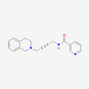 molecular formula C19H19N3O B6504459 N-[4-(1,2,3,4-tetrahydroisoquinolin-2-yl)but-2-yn-1-yl]pyridine-3-carboxamide CAS No. 1351634-48-4
