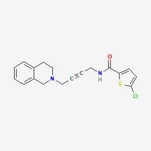 molecular formula C18H17ClN2OS B6504464 5-chloro-N-[4-(1,2,3,4-tetrahydroisoquinolin-2-yl)but-2-yn-1-yl]thiophene-2-carboxamide CAS No. 1396800-35-3