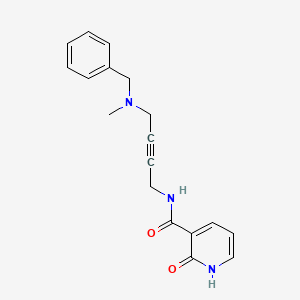 molecular formula C18H19N3O2 B6504473 N-{4-[benzyl(methyl)amino]but-2-yn-1-yl}-2-oxo-1,2-dihydropyridine-3-carboxamide CAS No. 1421463-11-7