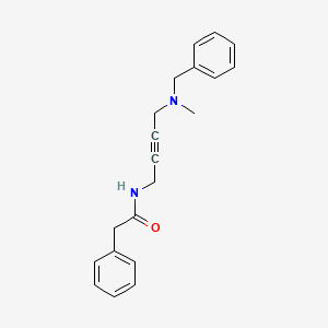 molecular formula C20H22N2O B6504482 N-{4-[benzyl(methyl)amino]but-2-yn-1-yl}-2-phenylacetamide CAS No. 1396686-09-1