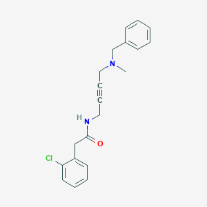 molecular formula C20H21ClN2O B6504486 N-{4-[benzyl(methyl)amino]but-2-yn-1-yl}-2-(2-chlorophenyl)acetamide CAS No. 1396843-37-0