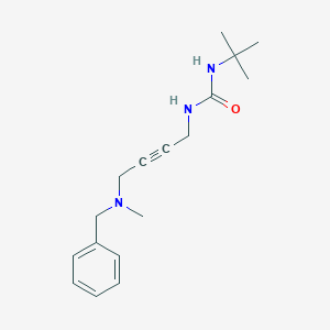 molecular formula C17H25N3O B6504491 1-{4-[benzyl(methyl)amino]but-2-yn-1-yl}-3-tert-butylurea CAS No. 1396803-48-7
