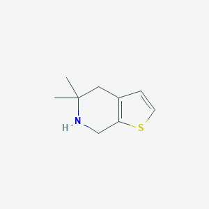 molecular formula C9H13NS B065047 5,5-Dimethyl-6,7-dihydro-4H-thieno[2,3-c]pyridine CAS No. 189019-45-2