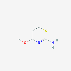 molecular formula C5H10N2OS B065049 4-methoxy-5,6-dihydro-4H-1,3-thiazin-2-amine CAS No. 179413-05-9