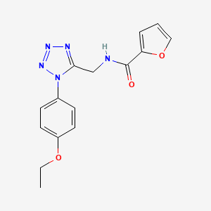 molecular formula C15H15N5O3 B6504916 N-{[1-(4-ethoxyphenyl)-1H-1,2,3,4-tetrazol-5-yl]methyl}furan-2-carboxamide CAS No. 1005305-93-0