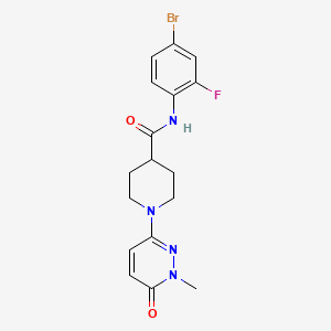 molecular formula C17H18BrFN4O2 B6504995 N-(4-bromo-2-fluorophenyl)-1-(1-methyl-6-oxo-1,6-dihydropyridazin-3-yl)piperidine-4-carboxamide CAS No. 1421464-52-9