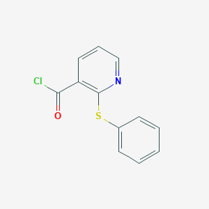 molecular formula C12H8ClNOS B065050 2-(苯硫基)吡啶-3-甲酰氯 CAS No. 165249-92-3