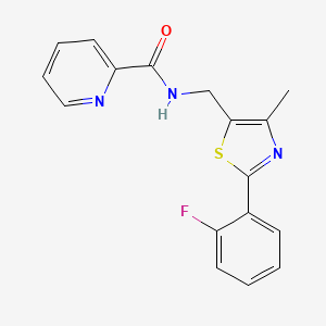 molecular formula C17H14FN3OS B6505021 N-{[2-(2-fluorophenyl)-4-methyl-1,3-thiazol-5-yl]methyl}pyridine-2-carboxamide CAS No. 1421459-59-7