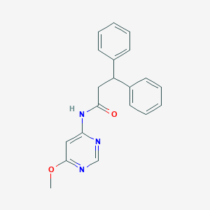 molecular formula C20H19N3O2 B6505060 N-(6-methoxypyrimidin-4-yl)-3,3-diphenylpropanamide CAS No. 1396859-75-8