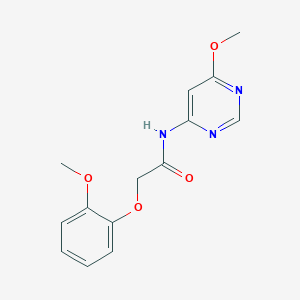 molecular formula C14H15N3O4 B6505063 2-(2-methoxyphenoxy)-N-(6-methoxypyrimidin-4-yl)acetamide CAS No. 1396580-45-2