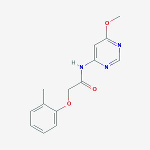 molecular formula C14H15N3O3 B6505071 N-(6-methoxypyrimidin-4-yl)-2-(2-methylphenoxy)acetamide CAS No. 1396872-12-0