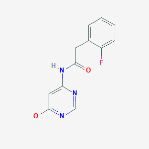 molecular formula C13H12FN3O2 B6505079 2-(2-fluorophenyl)-N-(6-methoxypyrimidin-4-yl)acetamide CAS No. 1396859-84-9
