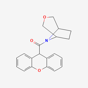 molecular formula C20H19NO3 B6505144 8-(9H-xanthene-9-carbonyl)-3-oxa-8-azabicyclo[3.2.1]octane CAS No. 1396860-74-4