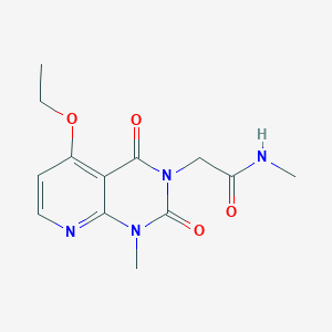molecular formula C13H16N4O4 B6505194 2-{5-ethoxy-1-methyl-2,4-dioxo-1H,2H,3H,4H-pyrido[2,3-d]pyrimidin-3-yl}-N-methylacetamide CAS No. 941984-54-9