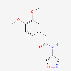 molecular formula C13H14N2O4 B6505520 2-(3,4-dimethoxyphenyl)-N-(1,2-oxazol-4-yl)acetamide CAS No. 1396678-17-3