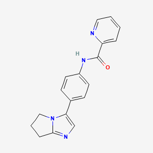 N-(4-{5H,6H,7H-pyrrolo[1,2-a]imidazol-3-yl}phenyl)pyridine-2-carboxamide