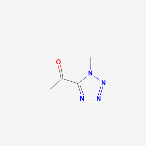 molecular formula C4H6N4O B065056 1-(1-Methyltetrazol-5-yl)ethanone CAS No. 185445-05-0