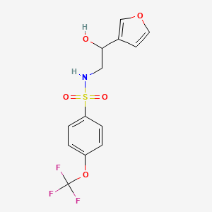 molecular formula C13H12F3NO5S B6505679 N-[2-(furan-3-yl)-2-hydroxyethyl]-4-(trifluoromethoxy)benzene-1-sulfonamide CAS No. 1396711-03-7