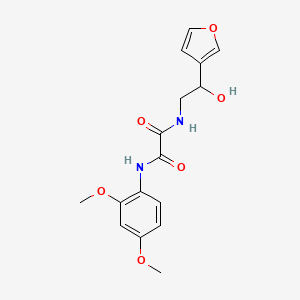 molecular formula C16H18N2O6 B6505685 N'-(2,4-dimethoxyphenyl)-N-[2-(furan-3-yl)-2-hydroxyethyl]ethanediamide CAS No. 1396711-37-7