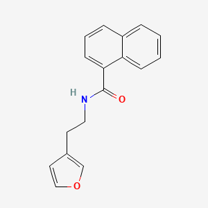 N-[2-(furan-3-yl)ethyl]naphthalene-1-carboxamide