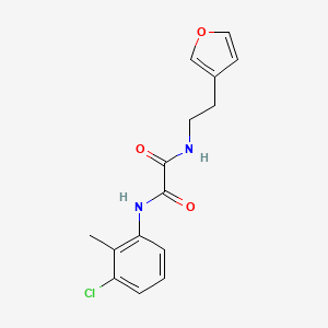 N'-(3-chloro-2-methylphenyl)-N-[2-(furan-3-yl)ethyl]ethanediamide