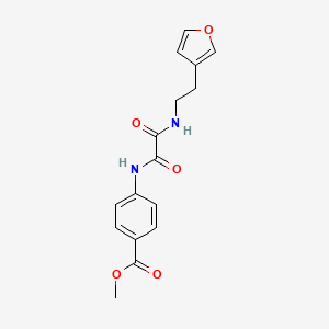 molecular formula C16H16N2O5 B6505706 methyl 4-({[2-(furan-3-yl)ethyl]carbamoyl}formamido)benzoate CAS No. 1428371-11-2