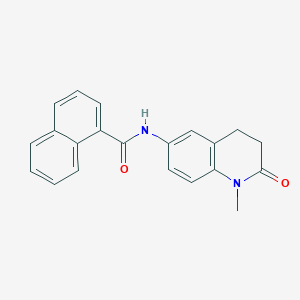 molecular formula C21H18N2O2 B6505770 N-(1-methyl-2-oxo-1,2,3,4-tetrahydroquinolin-6-yl)naphthalene-1-carboxamide CAS No. 921914-03-6