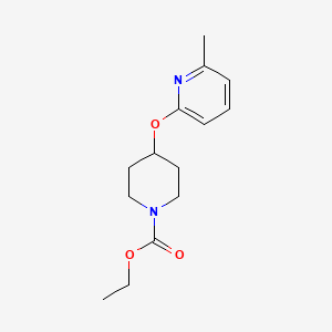 molecular formula C14H20N2O3 B6505850 ethyl 4-[(6-methylpyridin-2-yl)oxy]piperidine-1-carboxylate CAS No. 1796969-41-9