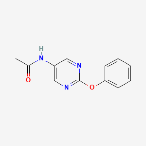 molecular formula C12H11N3O2 B6505880 N-(2-phenoxypyrimidin-5-yl)acetamide CAS No. 1396767-46-6