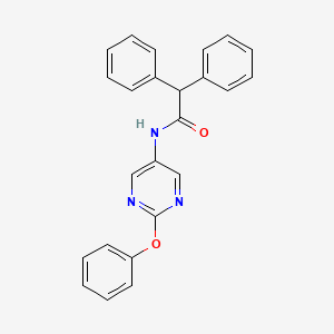 molecular formula C24H19N3O2 B6505881 N-(2-phenoxypyrimidin-5-yl)-2,2-diphenylacetamide CAS No. 1396684-70-0