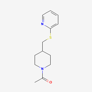 1-(4-((pyridin-2-ylthio)methyl)piperidin-1-yl)ethan-1-one