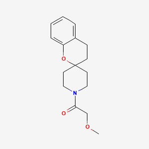 molecular formula C16H21NO3 B6506150 1-{3,4-dihydrospiro[1-benzopyran-2,4'-piperidine]-1'-yl}-2-methoxyethan-1-one CAS No. 1421495-28-4
