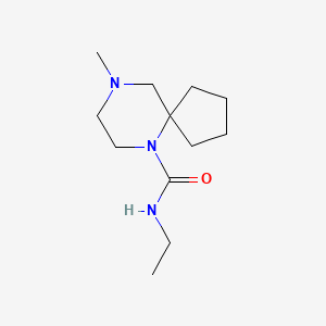 molecular formula C12H23N3O B6506159 N-ethyl-9-methyl-6,9-diazaspiro[4.5]decane-6-carboxamide CAS No. 1421483-21-7