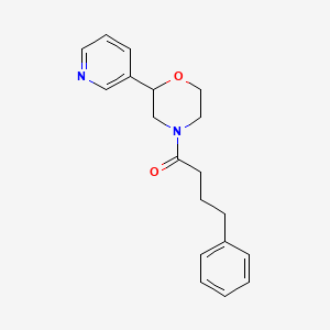 molecular formula C19H22N2O2 B6506186 4-phenyl-1-[2-(pyridin-3-yl)morpholin-4-yl]butan-1-one CAS No. 1421462-32-9
