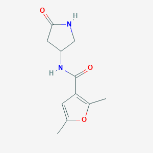 2,5-dimethyl-N-(5-oxopyrrolidin-3-yl)furan-3-carboxamide