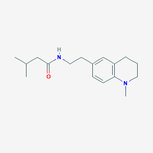 molecular formula C17H26N2O B6506358 3-methyl-N-[2-(1-methyl-1,2,3,4-tetrahydroquinolin-6-yl)ethyl]butanamide CAS No. 946362-43-2