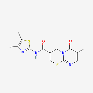N-(4,5-dimethyl-1,3-thiazol-2-yl)-7-methyl-6-oxo-2H,3H,4H,6H-pyrimido[2,1-b][1,3]thiazine-3-carboxamide