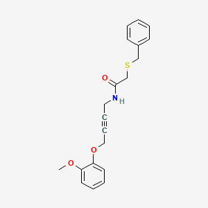 molecular formula C20H21NO3S B6506494 2-(benzylsulfanyl)-N-[4-(2-methoxyphenoxy)but-2-yn-1-yl]acetamide CAS No. 1421506-43-5